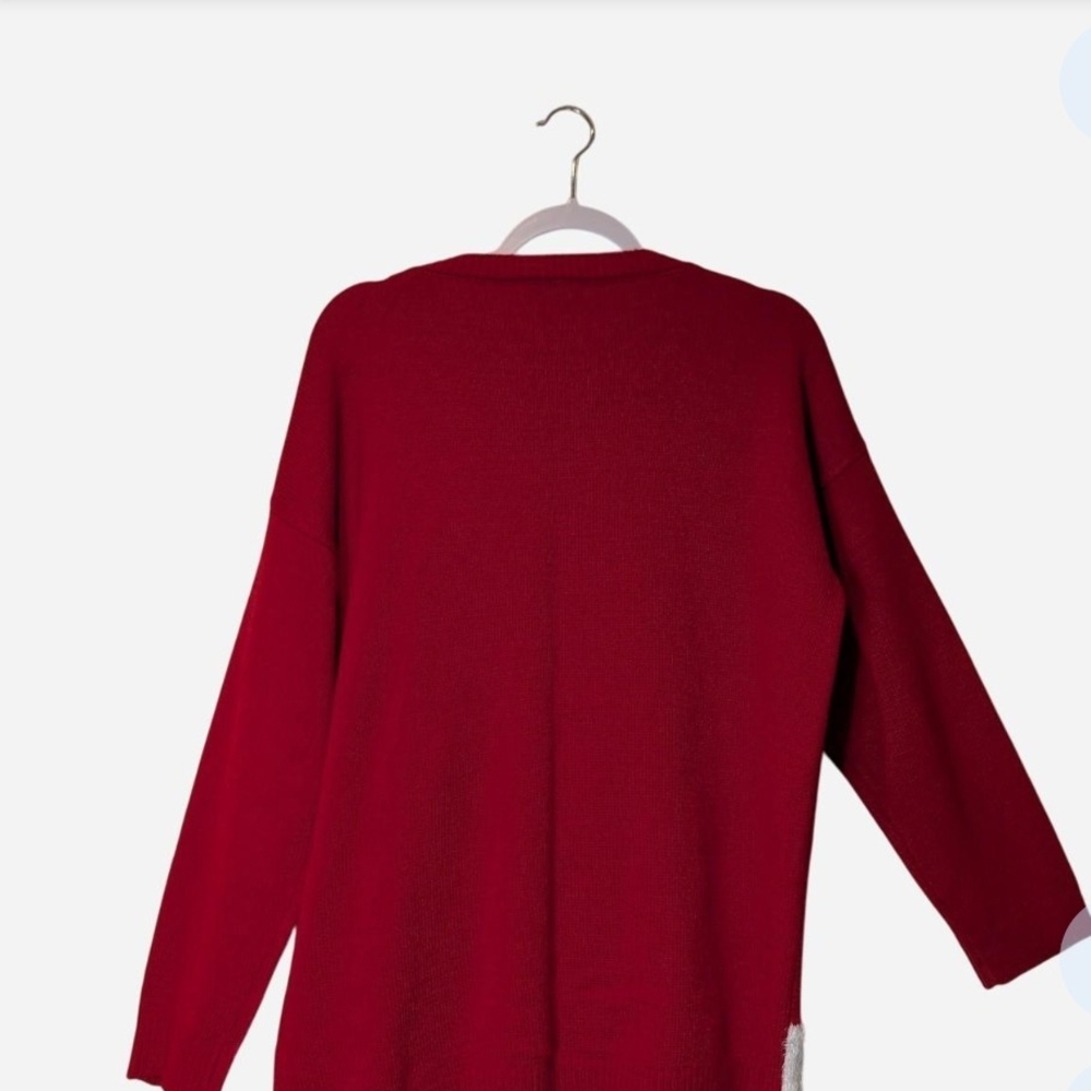 Pre-owned Notations Red Penguin Sweater - Picture 2 of 8